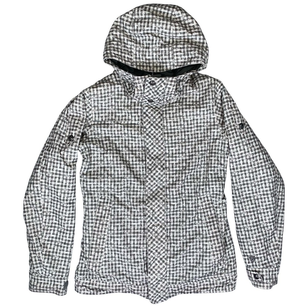 Burton The White Collection Jacket DryRide Black Checkered Men's Small
